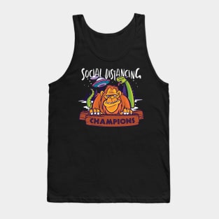 Bigfoot Social Distancing World Champion Tank Top